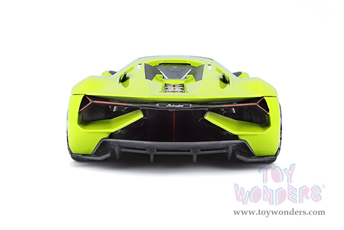 BBurago - Lamborghini Terzo Millennio (1/24 scale diecast model car, Lime Green/Black Top) 18-21094GN