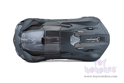 BBurago - Lamborghini Terzo Millennio Hardtop (1/24 scale diecast model car, Dark Gray/Black Top) 18-21094GY