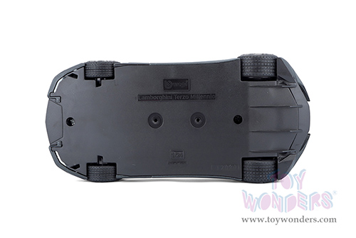 BBurago - Lamborghini Terzo Millennio Hardtop (1/24 scale diecast model car, Dark Gray/Black Top) 18-21094GY