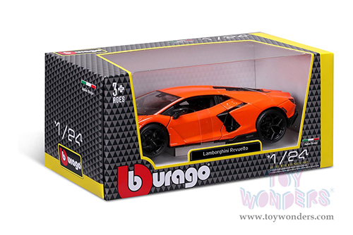 BBurago - Lamborghini Revuelto Hardtop (1/24 scale diecast model car, Orange) 18-21106OR