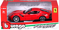 Show product details for BBurago Ferrari Race & Play - Ferrari F12 TDF (1/24 scale diecast model car, Red) 18-26021R