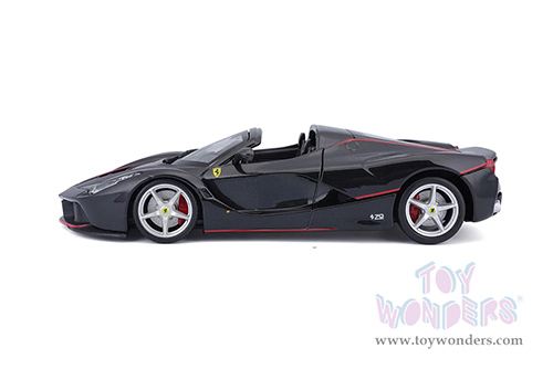 BBurago Ferrari Race & Play - Ferrari F70 Aperta (1/24 scale diecast model car, Black) 18-26022BK
