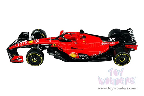 Bburago - Ferrari SF-23 #16 Charles Leclerc with Driver Figure (1/24 scale diecast model car, Red) 18-26809/16