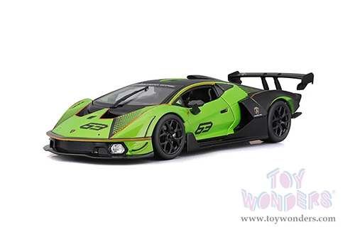 BBurago - Lamborghini Essenza SCV12 #63 (1/24 scale diecast model car, Green/Black) 18-28017