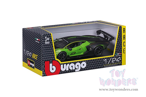 BBurago - Lamborghini Essenza SCV12 #63 (1/24 scale diecast model car, Green/Black) 18-28017