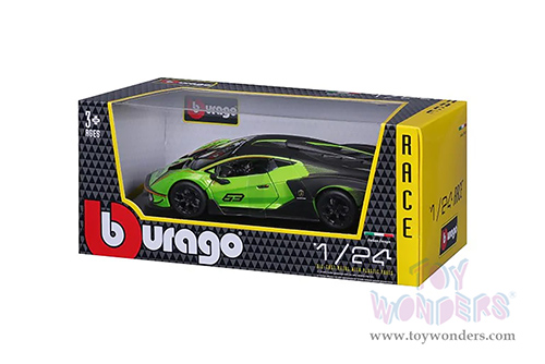 BBurago - Lamborghini Essenza SCV12 #63 (1/24 scale diecast model car, Green/Black) 18-28017