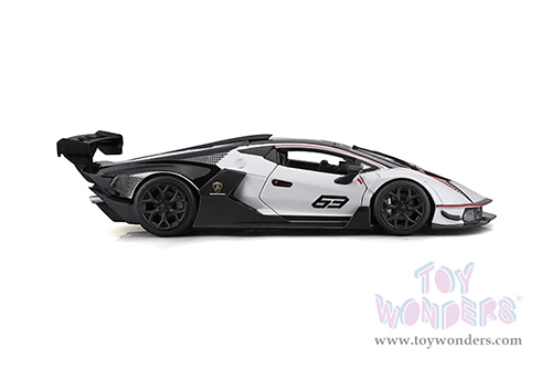 BBurago - Lamborghini Essenza SCV12 #63 (1/24 scale diecast model car, White/Black) 18-28023