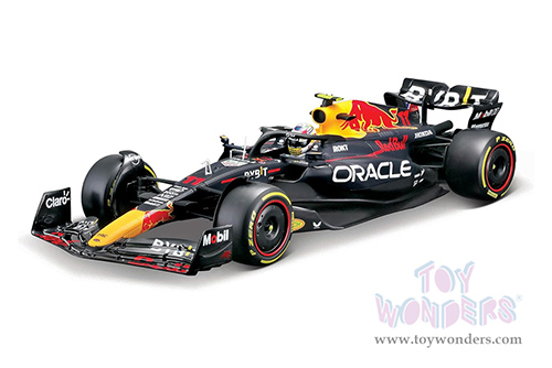 Bburago - Oracle Red Bull Racing RB19 #11 Sergio Pérez with Driver Formula One F1 "Construtors' Champion" (2023) (1/24 scale diecast model car, Black) 18-28030/11