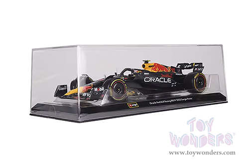 Bburago - Oracle Red Bull Racing RB19 #11 Sergio Pérez with Driver Formula One F1 "Construtors' Champion" (2023) (1/24 scale diecast model car, Black) 18-28030/11