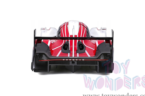 BBurago Race - Porsche 963 Race Car #6 Kevin Estre - Andre Lotterer - Laurens Vanthoor Penske Motorsport Winner FIA WEC 2024 (1/24 scale diecast model car, White/Red) 18-28042