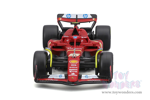 Bburago Formula Racing - Ferrari SF-24 2 Pack Formula One F1 Scuderia Ferrari (2024) (1/43 scale diecast model car, Red) 18-36839