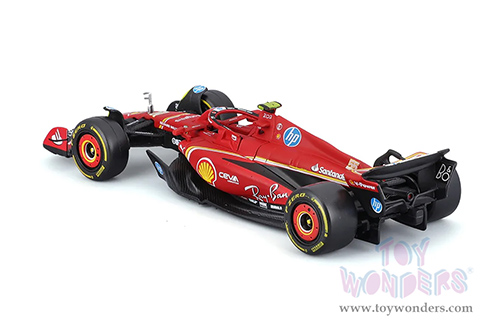 Bburago Formula Racing - Ferrari SF-24 2 Pack Formula One F1 Scuderia Ferrari (2024) (1/43 scale diecast model car, Red) 18-36839
