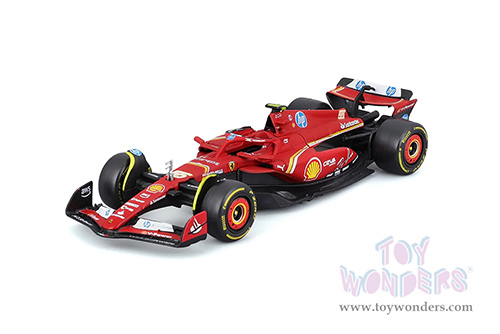 Bburago Formula Racing - Ferrari SF-24 2 Pack Formula One F1 Scuderia Ferrari (2024) (1/43 scale diecast model car, Red) 18-36839