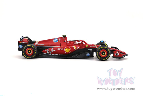 Bburago Formula Racing - Ferrari SF-24 2 Pack Formula One F1 Scuderia Ferrari (2024) (1/43 scale diecast model car, Red) 18-36839