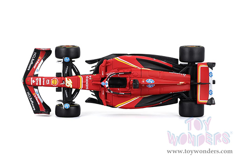 BBurago Ferrari Racing - Ferrari SF24 #16 Charles Leclerc Formula One F1 Car (2024) (1/43 scale diecast model car, Matte Red) 18-36844/16