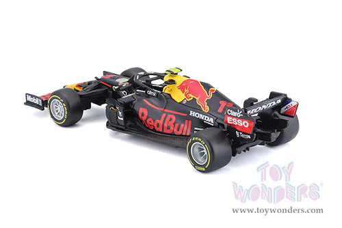BBurago - Honda Red Bull Racing RB16 #11 Sergio Perez Formula One F1 (2021) (1/43 scale diecast model car, Black) 18-38055PERE