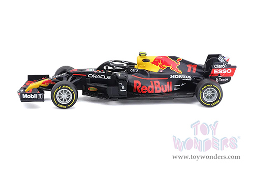 BBurago - Honda Red Bull Racing RB16 #11 Sergio Perez Formula One F1 (2021) (1/43 scale diecast model car, Black) 18-38055PERE