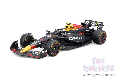 Bburago - Oracle Red Bull Racing RB20 #11 Sergio Perez with Driver Formula One F1 (2024) (1/43 scale diecast model car, Black) 18-38098/11