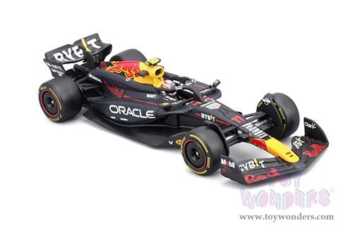 Bburago - Oracle Red Bull Racing RB20 #11 Sergio Perez with Driver Formula One F1 (2024) (1/43 scale diecast model car, Black) 18-38098/11