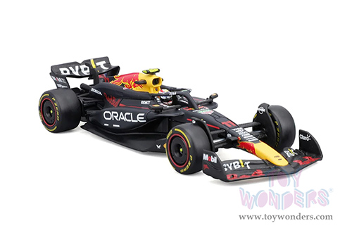 Bburago - Oracle Red Bull Racing RB20 #11 Sergio Perez with Driver Formula One F1 (2024) (1/43 scale diecast model car, Black) 18-38098/11