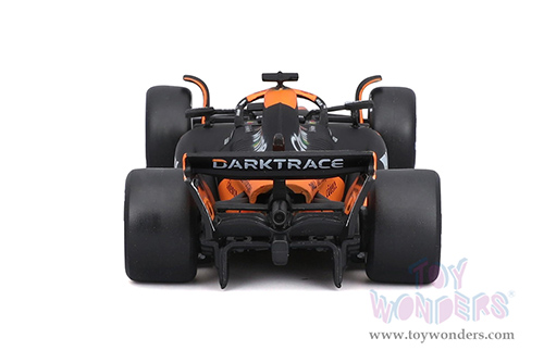 Bburago Formula Racing - McLaren F1 Team #81 Oscar Piastri "OKX" Formula One F1 Miami GP 2024 (1/43 scale diecast model car, Black/Orange) 18-38214/81