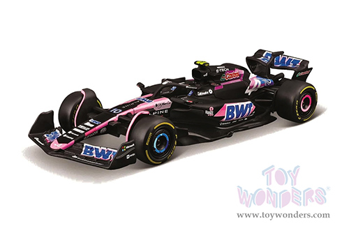 Bburago Formula Racing - BWT Alpine A524 #10 Pierre Gasly Formula One F1 (2024) (1/43 scale diecast model car, Blue/Black/Pink) 18-38219/10