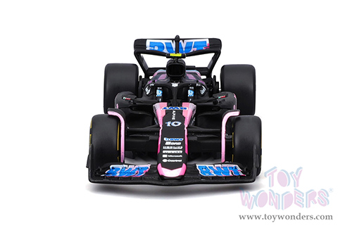 Bburago Formula Racing - BWT Alpine A524 #10 Pierre Gasly Formula One F1 (2024) (1/43 scale diecast model car, Blue/Black/Pink) 18-38219/10