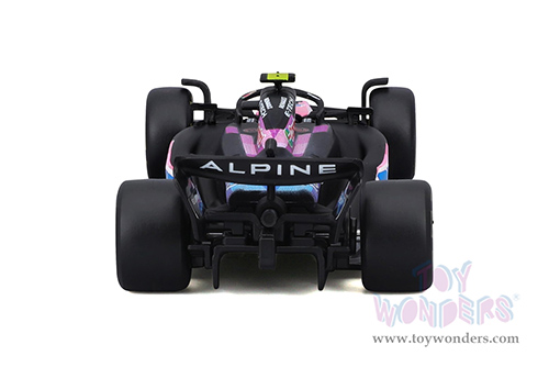Bburago Formula Racing - BWT Alpine A524 #10 Pierre Gasly Formula One F1 (2024) (1/43 scale diecast model car, Blue/Black/Pink) 18-38219/10