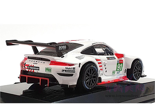 BBurago Race - Porsche 911 RSR #91 Lemans (2020, 1/43 scale diecast model car, White/Red) 18-38308/91