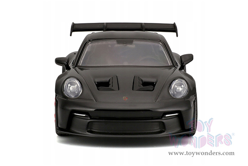 BBurago Race - Porsche 911 GT3 RS (1/43 scale diecast model car, Black/Red) 18-38313BK