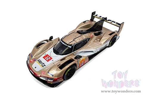 BBurago Race - Porsche 963 #12 Callum Ilott - Will Stevens - Norman Nato "Hertz Team Jota" Hypercar Team Winner "FIA World Endurance Championship" 2024 (1/43 scale diecast model car, Gold/White) 18-38317/12