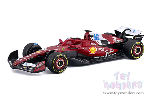 BBurago Formula Racing - Ferrari SF25 #16 Charles Leclerc Formula One F1 (2025) (1/64 scale diecast model car, Burgundy) 18-56801/16
