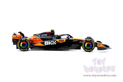 BBurago Formula Racing - McLaren MCL39 #4 Lando Norris Formula One F1 Australian GP (2025) (1/64 scale diecast model car, Black/Orange) 18-58001/4