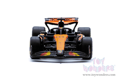 BBurago Formula Racing - McLaren MCL39 #81 Oscar Piastri Formula One F1 Australian GP (2025) (1/64 scale diecast model car, Black/Orange) 18-58001/81