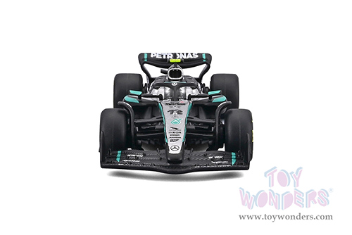 BBurago Formula Racing - Mercedes AMG Petronas W16 #12 Kimi Antonelli Formula One F1 (2025) (1/64 scale diecast model car, Black/Gray) 18-58002/12