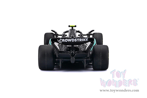 BBurago Formula Racing - Mercedes AMG Petronas W16 #12 Kimi Antonelli Formula One F1 (2025) (1/64 scale diecast model car, Black/Gray) 18-58002/12