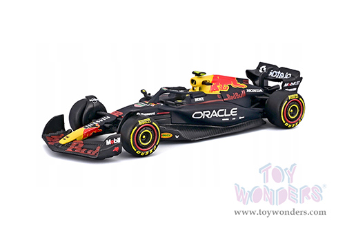 BBurago Formula Racing - Oracle Red Bull Racing RB21 #22 Yuki Tsunoda Formula One F1 (2025) (1/64 scale diecast model car, Black) 18-58003/22