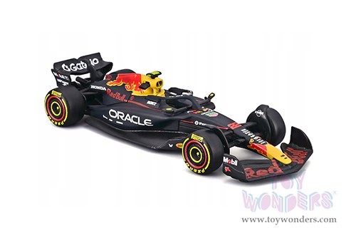 BBurago Formula Racing - Oracle Red Bull Racing RB21 #22 Yuki Tsunoda Formula One F1 (2025) (1/64 scale diecast model car, Black) 18-58003/22