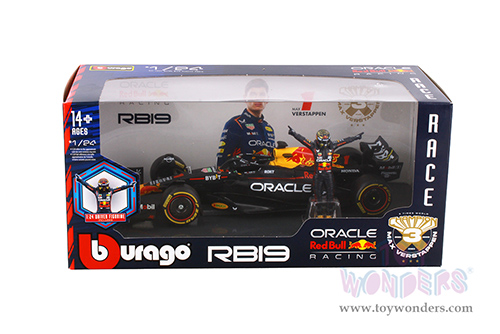 Bburago Formula Racing - Formula One F1 Assorted Racing Cars with Driver Figures (1/24 scale diecast model car, Asstd.) 18-60061