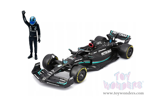 Bburago Formula Racing - Formula One F1 Assorted Racing Cars with Driver Figures (1/24 scale diecast model car, Asstd.) 18-60061