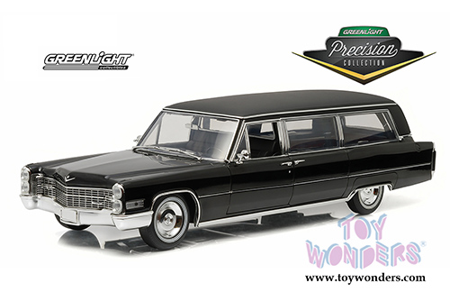 Greenlight Precision Collection - Cadillac S&S Limousine Hardtop (1966, 1/18 scale diecast model car, Black) 18002
