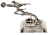 Show product details for Signature Models - Packard Hood Ornament (1930, Silver) 18008H