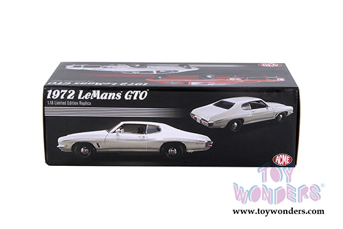 Acme - Pontiac&reg; LeMans GTO Hardtop (1972, 1/18 scale diecast model car, Cameo White) 1801211