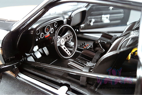 Acme - Ford Trans Am Mustang Boss 302 Hardtop Smokey Yunick (1969, 1/18 scale diecast model car, Black w/Orange) 1801816