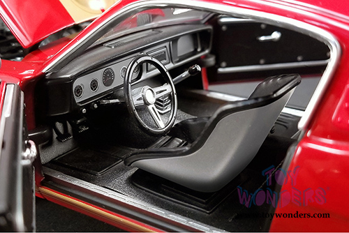 Acme - Ford Shelby Mustang GT350H #314 "Rent A Racer" (1966, 1/18 scale diecast model car, Red w/Gold) 1801823