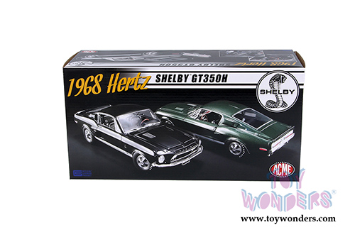 Acme - Ford Mustang Shelby&reg; GT350H Hertz Hardtop (1968, 1/18 scale diecast model car, Raven Black) 1801826
