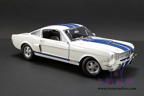 Acme - Shelby&reg; GT350&reg; Supercharged (1966, 1/18 scale diecast model car, White w/Blue stripes) 1801833