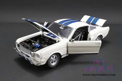 Acme - Shelby&reg; GT350&reg; Supercharged (1966, 1/18 scale diecast model car, White w/Blue stripes) 1801833