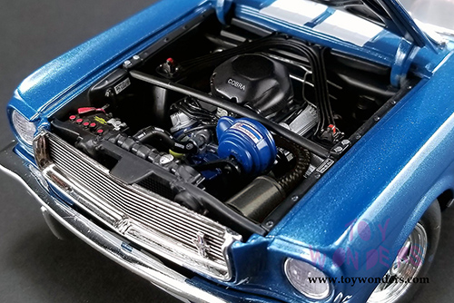 Acme - Shelby&reg; GT350&reg; Supercharged (1966, 1/18 scale diecast model car, Blue w/White stripes) 1801834