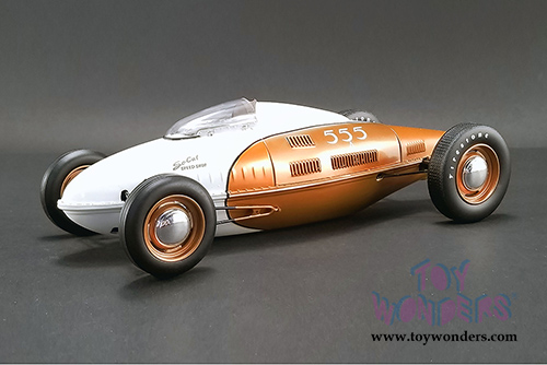 Acme - So-Cal Speed Shop Belly Tanker #555 (1/18 scale diecast model car, Gold/White) 1803004